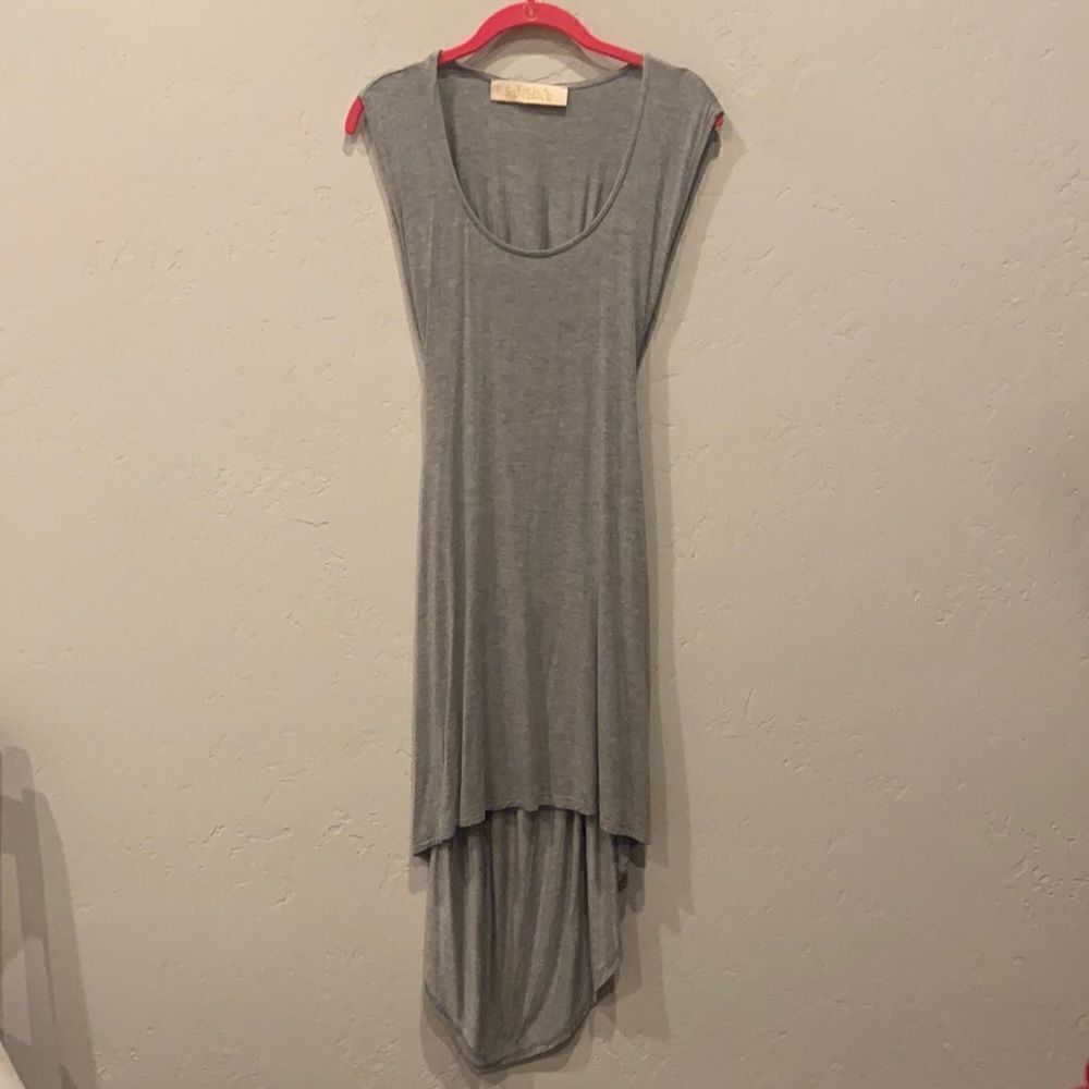 Lulus High Low Grey Dress